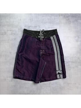 Vintage Purple Rusty Surf Grunge Baggy Board Shorts